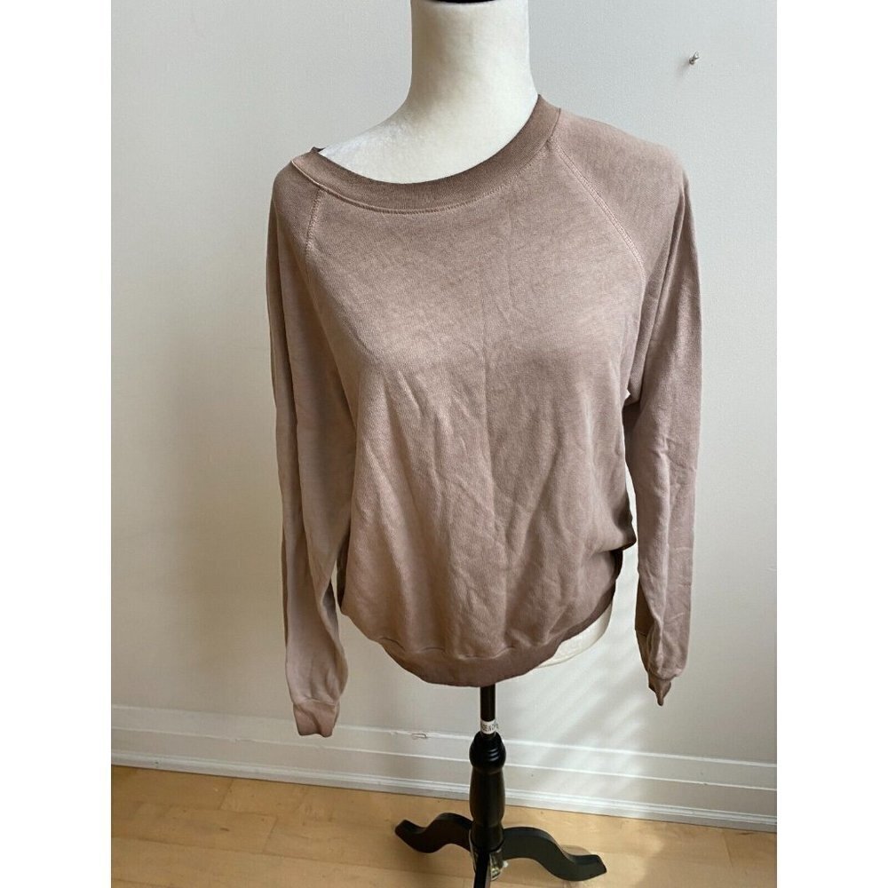 Treasure & Bond BNWT womens sz Xsmall oil wash brown sweatshirt